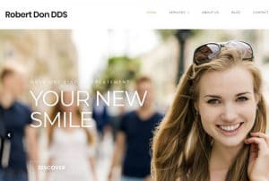 dental website design dental office website