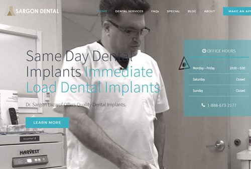 dental website design dental office website